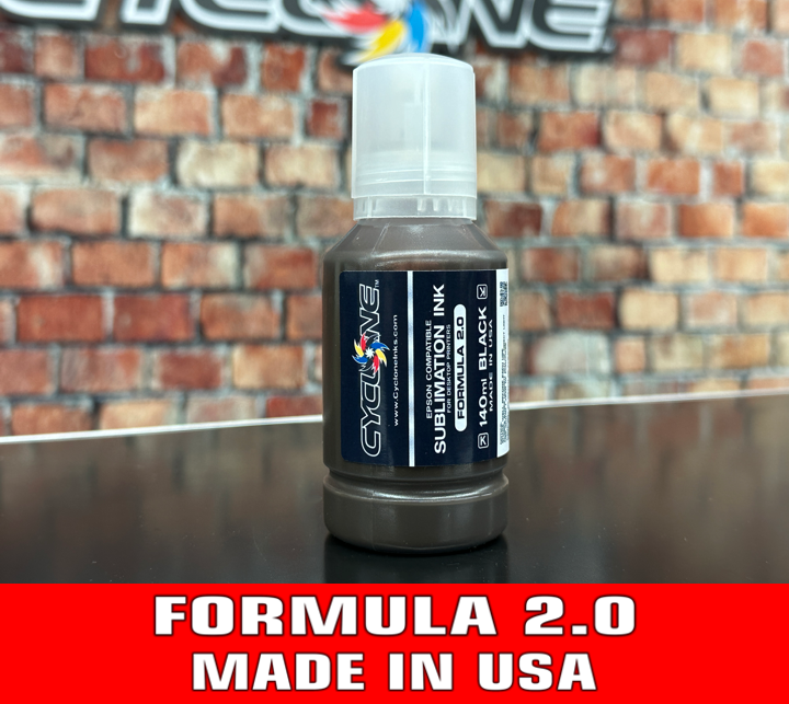 Sublimation Ink for Epson EcoTank 140ml Black Single Bottle – Cyclone Inks